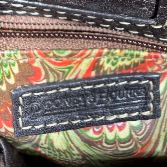 Dooney & Bourke Mini Pebbled Leather Tassel Satchel β Black - Picture 9 of 13